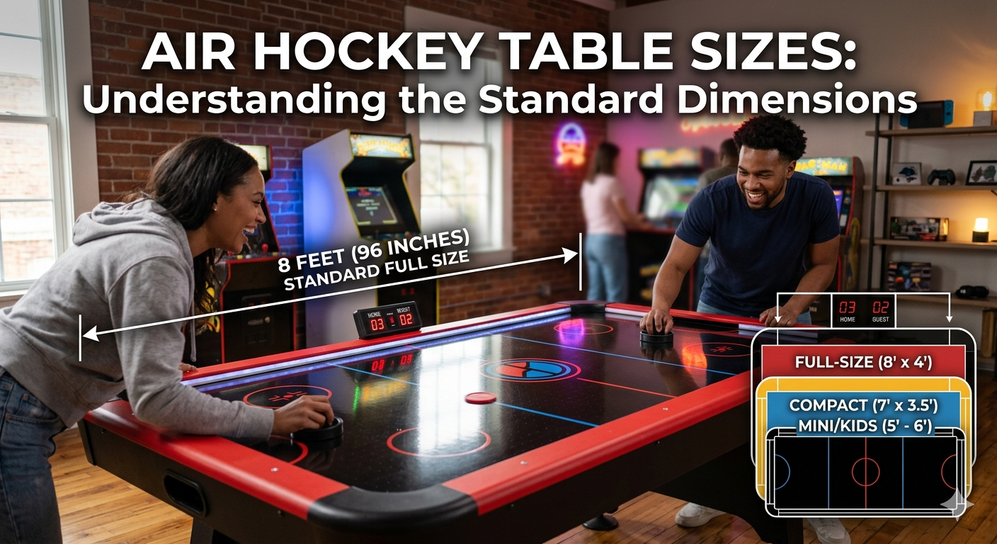 Air Hockey Table Sizes: Understanding the Standard Dimensions